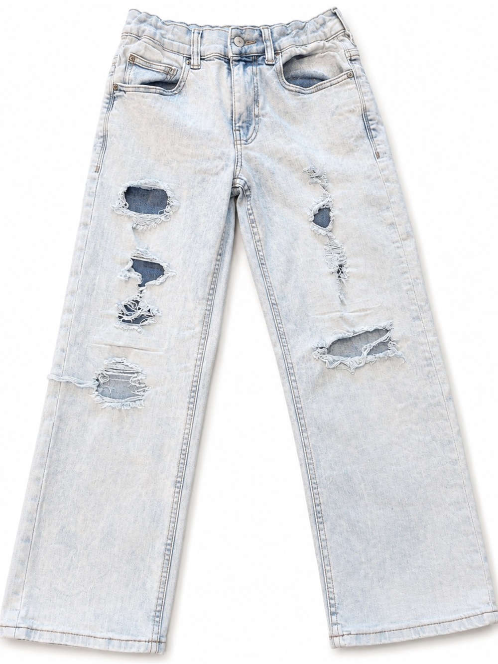 Thereabouts Girls Size 10 Distressed Light Wash Baggy Jeans Y2K